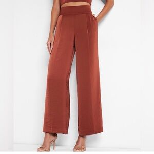 Express wide legged super high rise pants
